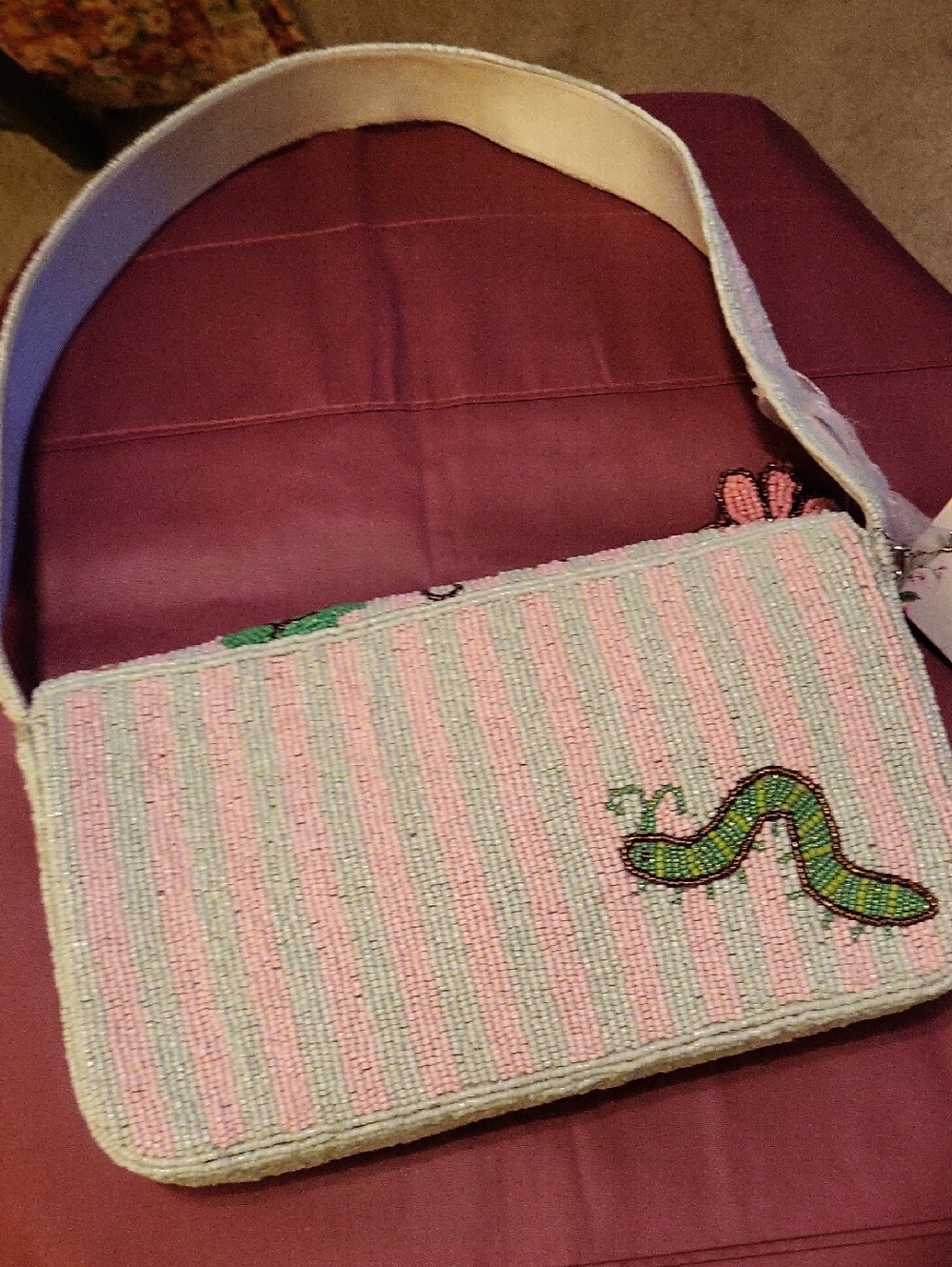 Handcrafted In India Insect Beaded Bnwt Rt Eh Bug - Picture 4 of 6